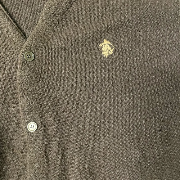 Kenny Rodger’s Vintage 1970’S Button up Sweater embroidered Brown Size L - Picture 4 of 8